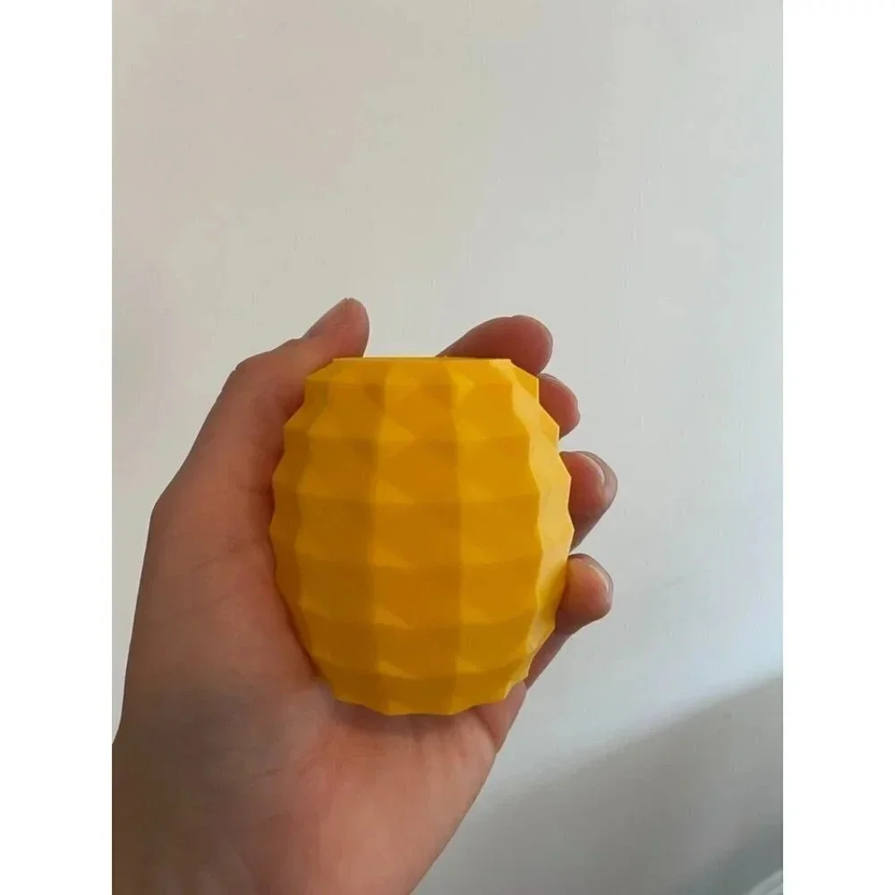 Print a Pot Yellow Small Plant Holder 3d Printed